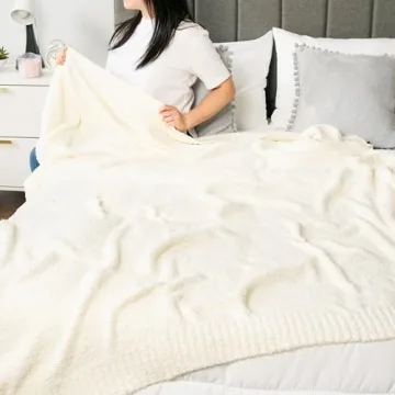 PAVILIA Lightweight Plush Throw Blanket for Cozy Comfort