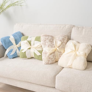 PAVILIA Lightweight Plush Throw Blanket for Cozy Comfort