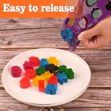 HUAKENER 4 Pack Halloween Candy Molds, Silicone Pumpkin Mold, Ghost Chocolate Mold, Halloween Silicone Molds for Chocolate, Candy, Jelly, Wax Melt, Ice Cubes, Cake Decorations