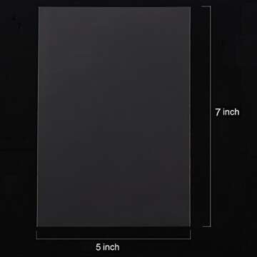 FgfAk 200 Pcs 5x7 Inches Clear Flat Cello/Cellophane Treat Bags Good for Pastry,Bakery,Cookie,Candy ...