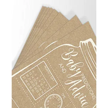 Baby Shower Predictions & Advice Cards – 50 Gender-Neutral Cards