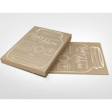 Baby Shower Predictions & Advice Cards – 50 Gender-Neutral Cards