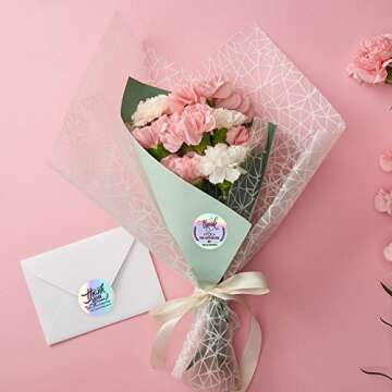 Stylish Thank You Stickers for Small Businesses - 600 Pack