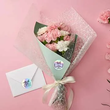 Stylish Thank You Stickers for Small Businesses - 600 Pack