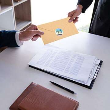 Stylish Thank You Stickers for Small Businesses - 600 Pack