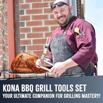 KONA BBQ Grill Tools Set - Premium Stainless Steel Utensils
