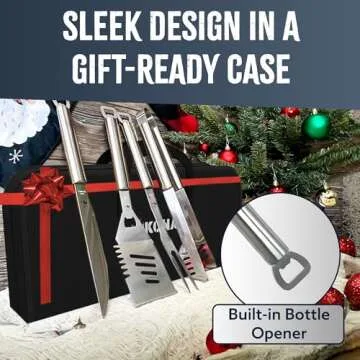 KONA BBQ Grill Tools Set - Premium Stainless Steel Utensils