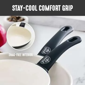 GreenLife 8 Piece Cookware Set - Non-Toxic & Eco-Friendly