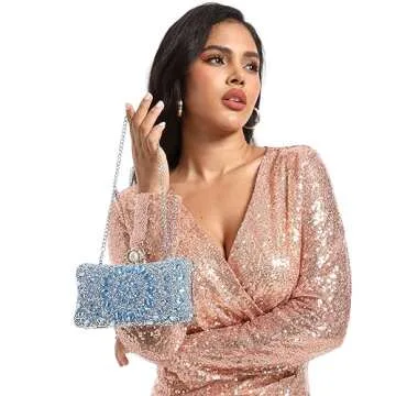 Shop Boutique De FGG Crystal Clutch Evening Bag for Women