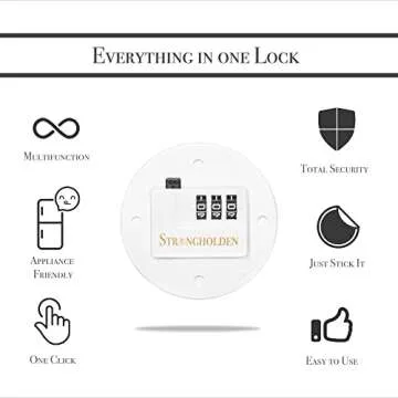 Fridge Lock No Keys Needed - Safety for Kids & Adults