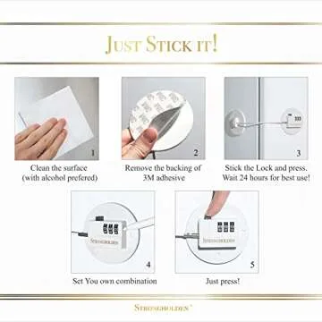Fridge Lock No Keys Needed - Safety for Kids & Adults