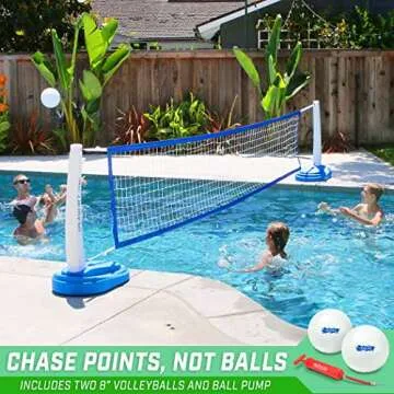 GoSports Splash Net PRO Pool Volleyball Set with Balls