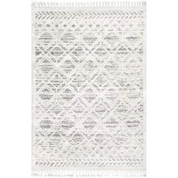 nuLOOM 8x11 Ansley Moroccan Tassel Rug for Elegant Homes