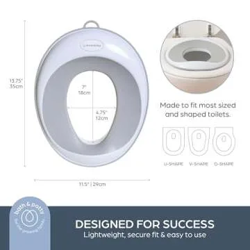 Dreambaby Potty Training Toilet Seat, Easy Fit Toddler Toilet Seat Cover, Anti-Slip for Potty Traini...