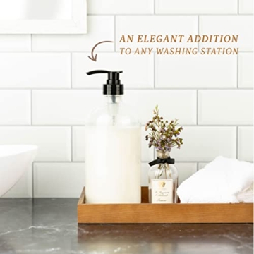 Kitchentoolz 32-Ounce Clear Glass Pump Bottles