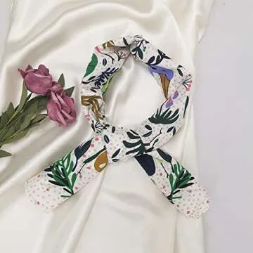 Julunar Silk Like Head Scarf for Women - Satin Large Hair Scarves - 35" Square Silk Hair Wrap for Sleeping with Gift Packed