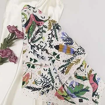 Julunar Silk Like Head Scarf for Women - Satin Large Hair Scarves - 35" Square Silk Hair Wrap for Sleeping with Gift Packed