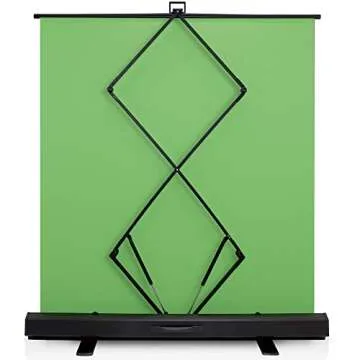 KHOMO GEAR 62-Inch Green Screen Backdrop – Collapsible, Portable Chroma Key Background for Streaming, Video Calls, Photography, YouTube, Zoom & Studio Setup – Wrinkle-Resistant & Easy Setup