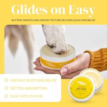 Natural Dog Paw Balm - Lick-Safe Moisturizer for Paws