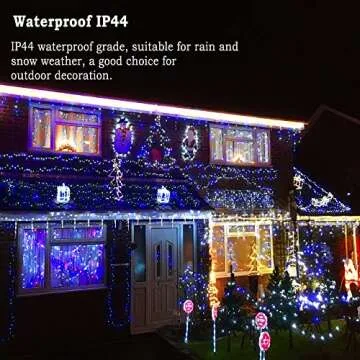 KNONEW 500 LED Outdoor Christmas String Lights - Waterproof & 8 Modes
