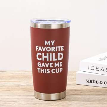 NOWWISH Tumbler Cup for Moms - Funny & Durable Gift