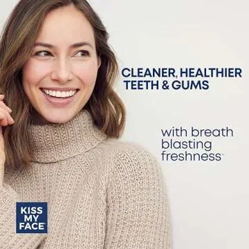 Kiss My Face Sensitive Toothpaste Gel, Citrus Mint Gel, Protection for Sensitive Teeth and Gums, with Tea Tree Oil, Aloe and Iceland Moss, Fluoride Free, Vegan, 4.5 oz, 3 Pack