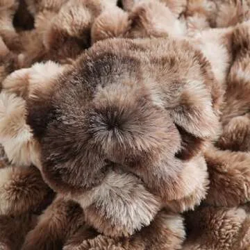 UKELER Cosy Ultra Soft Faux Fur Throw Blanket for All