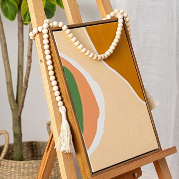 Sustainable Farmhouse Wood Beads Garland Decor for Home