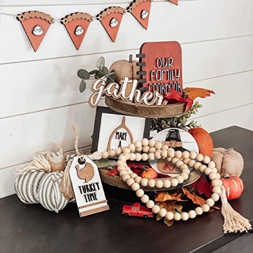 Sustainable Farmhouse Wood Beads Garland Decor for Home