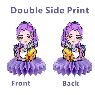 8Pcs Demon Movie Hunters Centerpieces for Kids Parties