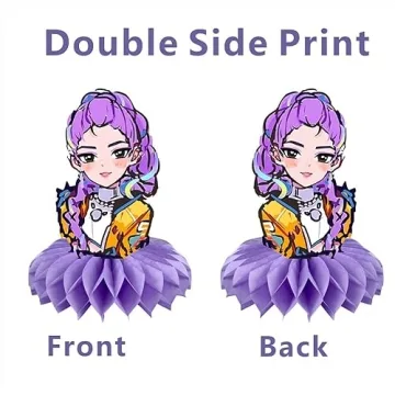 8Pcs Demon Movie Hunters Centerpieces for Kids Parties