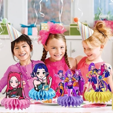 8Pcs Demon Movie Hunters Centerpieces for Kids Parties