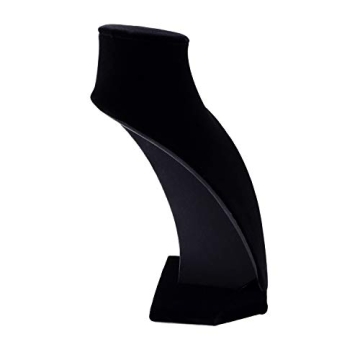 Elegant Black Velvet Jewelry Bust Display Stand