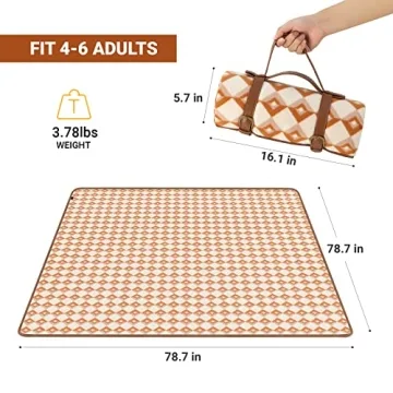 KingCamp Waterproof Outdoor Picnic Blanket Portable for Families