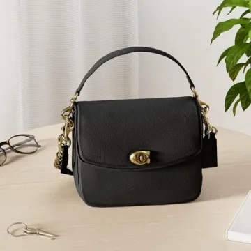 Stylish COACH Crossbody 19 Bag in Polished Pebble Leather