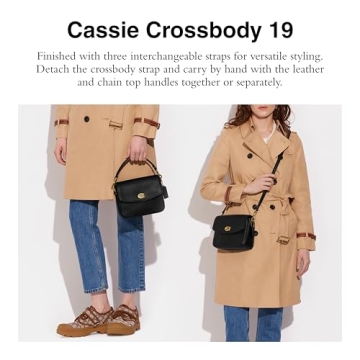 Stylish COACH Crossbody 19 Bag in Polished Pebble Leather