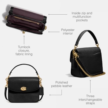 Stylish COACH Crossbody 19 Bag in Polished Pebble Leather