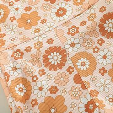 COORALLY Baby Girl Summer Clothes Floral Print Suspender Jumpsuit Bell Bottom Flare Pants Overalls (L-Yellow, 12-18 Months)