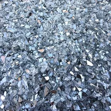 ZenQ Crushed Glass for Crafts, Resin Art. 1.5 lbs