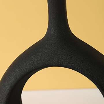 Ceramic Vase,Matte Minimalist Flower Vase,Modern Geometric Decorative Vases for Home Office Wedding Party and Gift