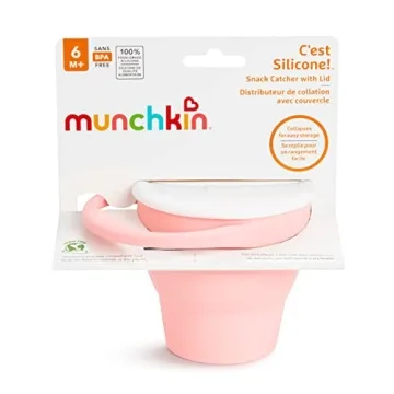 Munchkin Silicone Snack Catcher for Toddlers, Coral
