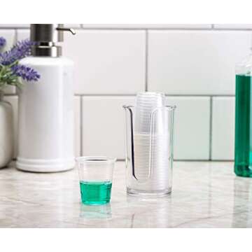 Comfy Package [3 oz. - 500 Count Clear Disposable Plastic Cups - Small Disposable Bathroom, Medicine Polypropylene, and Mouthwash Cups