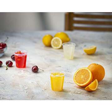 Comfy Package [3 oz. - 500 Count Clear Disposable Plastic Cups - Small Disposable Bathroom, Medicine Polypropylene, and Mouthwash Cups