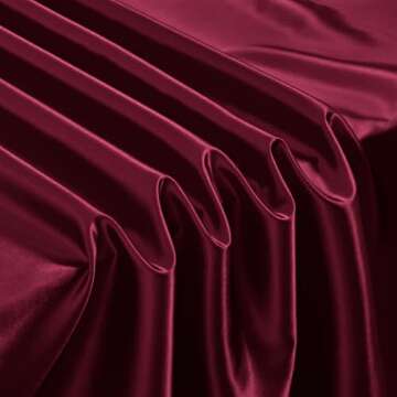 Horbaunal Burgundy Satin Tablecloth for Elegant Events
