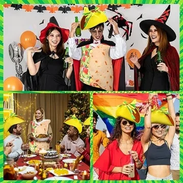 Hicarer Taco Costume for Adults - Fun Halloween Food Outfit