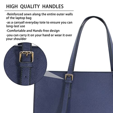 Waterproof Lightweight Leather Laptop Bag for Women