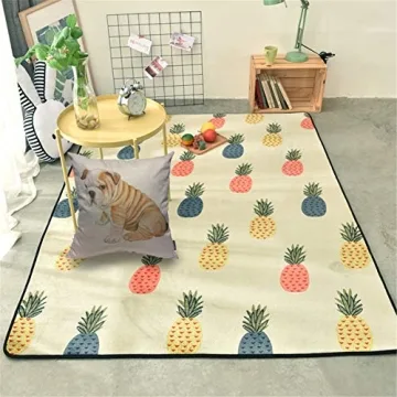 Mugod Cute Dog Throw Pillow Cover Puppy English Bulldog Isolated on White Background Decorative Square Pillow Case for Home Bedroom Living Room Cushion Cover 18x18 Inch