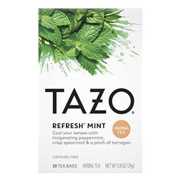 Refreshing Caffeine-Free TAZO Mint Herbal Tea Bags