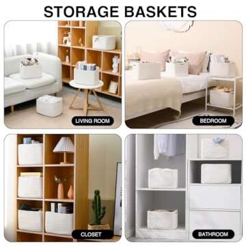 Stylish ICERZCZ Storage Baskets for Home Organization