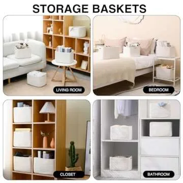 Stylish ICERZCZ Storage Baskets for Home Organization